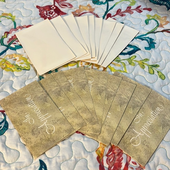 Vintage Sympathy Cards 9 Cards with Envelopes American Greetings In Appreciation - Picture 1 of 5